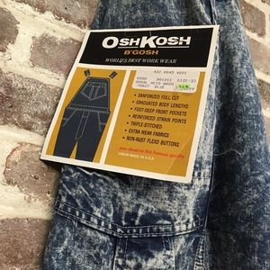 Vintage acid wash Oshkosh overalls
